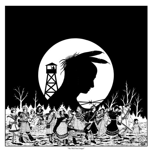 In 1835, the most infamous of the treaties was negotiated at New Echota, Georgia, the Cherokee capital.  By riverboat, wagon and horseback - but mainly on foot - the Cherokee began their forced exile across the Mississippi.   Over four thousand men, women, and children made that fateful journey.
